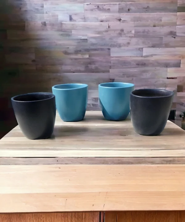ceramic pot for miniature, set of 4