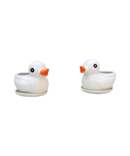 duck ceramic miniature pot