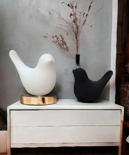 ceramic bird miniature for home decore